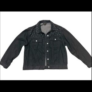 Ontwelfth Women  Rhinestones Jean Jacket XL